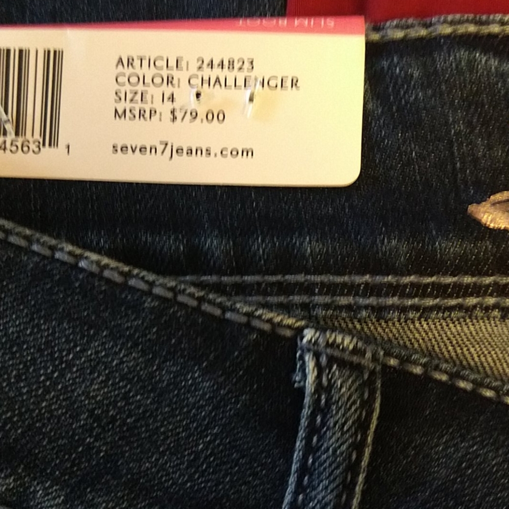 Seven7 mid rise slim boot jeans - Picture 6 of 9